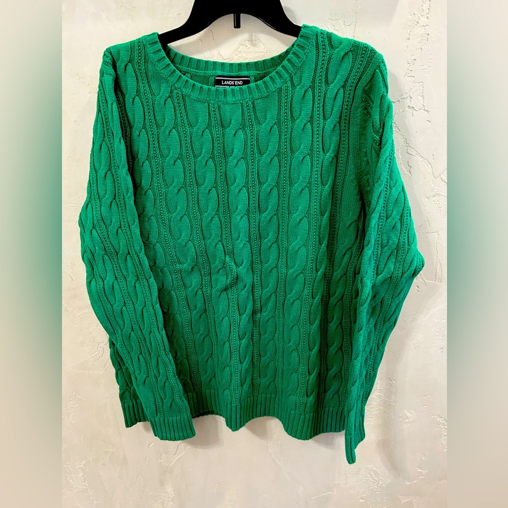 Women’s LandsEnd Drifter Cable Sweater